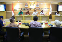 Karo PHM Setjen DPD RI, Mahyu Darma saat menerima kunjungan delegasi dari Universitas Muhammadiyah Palembang (UMP), di Gedung DPD RI, Komplek Parlemen Senayan, Jakarta, Senin (31/7/2023).