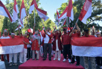 Gubernur NTB, H Zulkieflimansyah didampingi Wagub NTB, Hj Sitti Rohmi Djalillah, di sela-sela kegiatan melaunching pembagian dan pengibaran bendera merah putih secara serentak dirangkaikan dengan acara senam pagi bersama diikuti oleh seluruh ASN lingkup Pemprov NTB, instansi vertikal, seluruh karyawan BUMN dan BUMD serta pelajar SLTA se-Kota Mataram, Jumat (11/8/2023).