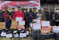 Itu bantuan logistik untuk masyarakat terdampak kekeringan di Distrik Agandugume dan Lambewi, Kabupaten Puncak Jaya, Provinsi Papua Tengah yang dikirim oleh Kemensos RI.