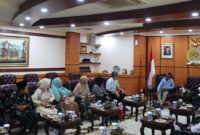 Ketua DPD RI, AA LaNyalla Mahmud Mattalitti saat menerima Forum Tanah Air (FTA), di Ruang Delegasi DPD RI, Gedung Nusantara III, Komplek Parlemen Senayan, Jakarta, Selasa (29/8/2023).