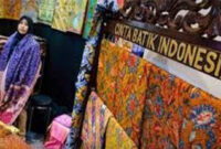 Suasana Gebyar Batik Nusantara 2023 di Senayan Park, Jakarta Pusat.
