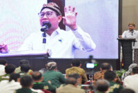 Mendes PDTT, Abdul Halim Iskandar saat pembukaan ToT Peningkatan Kapasitas TPP - P3PD Metode Tatap Muka Regional III, di Jakarta, Senin (14/8/2023).