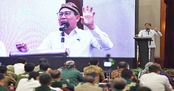 Mendes PDTT, Abdul Halim Iskandar saat pembukaan ToT Peningkatan Kapasitas TPP - P3PD Metode Tatap Muka Regional III, di Jakarta, Senin (14/8/2023).