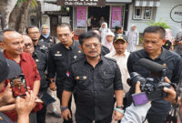Menteri Pertanian, Syahrul Yasin Limpo (Mentan SYL) saat membeirkan keterangan pers di Lombok.