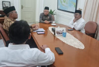 Menko PMK, Muhadjir Effendy saat menemui Wapres, KH Ma’ruf Amin, di Istana Wapres, Jalan Medan Merdeka Selatan No.6 Jakarta Pusat, Jumat (18/8/2023).