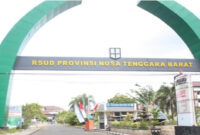 Pintu Gerbang RSUD Provinsi NTB.