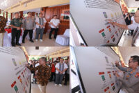 Suasana Deklarasi Pemilu Damai yang diinsiasi oleh Polda NTB, di Tribun Lapangan Bhara Daksa, Mapolda NTB, Selasa (22/8/2023).