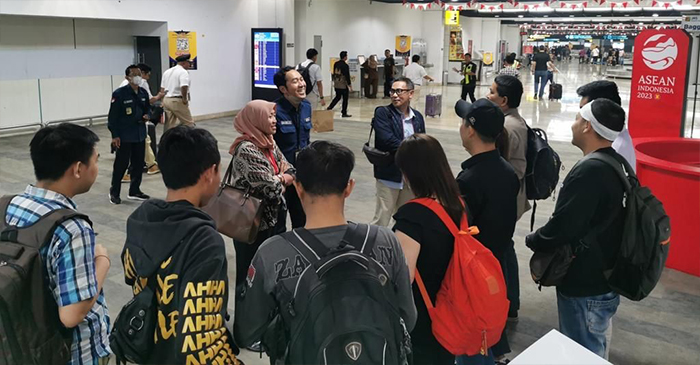 9 WNI korban TPPO pulangkan dari Yangon, Myanmar ke Tanah Air, Jumat (4/8/2023).