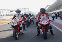 Para anggota komunitas Honda CBR saat mengikuti kegiatan touring.