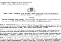 Maklumat Kapolda NTB tentang pelaksanaan MotoGP 2023.