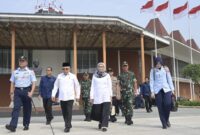 Wapres Ma'ruf Amin beserta istri dan rombongan saat melakukan kunjungan kerja ke Papua.