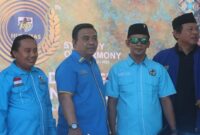 Jubir TPN Ganjar – Mahfud, Haris Pertama (dua dari kiri).