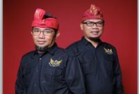 Ketua Umum DPP ASLI, Dr HL Mas’ud Kholah (kiri) didampingi Sekjen DPP ASLI, Mahrip (kanan).