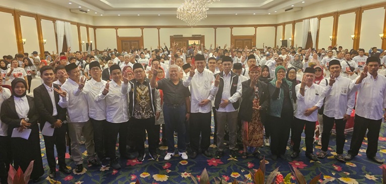 Suasana saat deklarasi Relawan Mahfud Guru Bangsa (MGB) Provinsi NTB.
