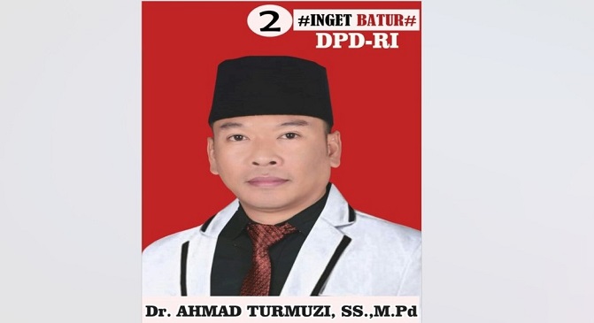 Calon Anggota DPD RI periode 2024 – 2029 nomor urut 2 Dapil Provinsi NTB dengan jargon #Inget Batur#.