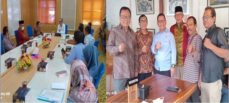 Suasana rapat Sekda DIY, Beny Suharsono beserta jajaran bersama Pengurus PWI Pusat.