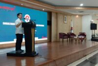 Suasana sosialisasi Peraturan BKN Nomor 3 Tahun 2023 tentang Angka Kredit, Kenaikan Pangkat dan Jenjang Jabatan Fungsional, di Auditorium Gedung Wisma Kemenpora, Kamis pagi (11/1/2024).