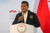 Chef de Mission (CdM) Kontingen Indonesia untuk Olimpiade 2024 Paris, Anindya Novyan Bakrie.