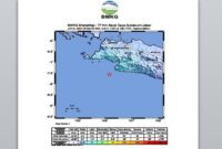 Wilayah selatan Jawa Barat (Jabar) dan Banten diguncang gempa bumi tektonik berkekuatan magnitudo 5,9 (M5,9) pada hari ini, Rabu (3/1/2024) sekitar pukul 07.53.49 WIB.