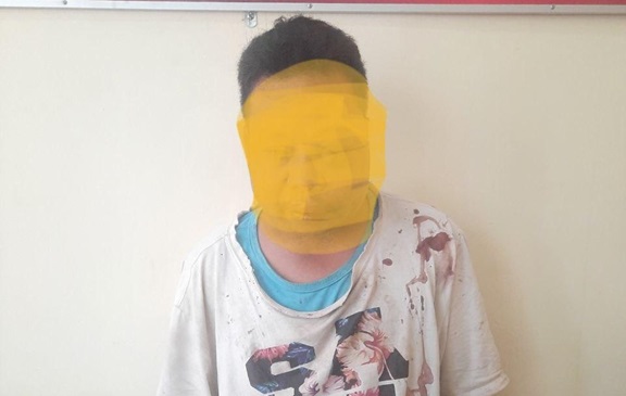 Ini pria yang bekerja sebagai kuli bangunan berinisial OA (36 tahun) yang berhasil diringkus polisi.