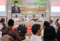 Suasana acara dialog kebangsaan yang diselenggarakan Yayasan Indonesia LaNyalla Center, di Berlian Hotel Pamekasan, Madura, pada Sabtu (27/1/2024).