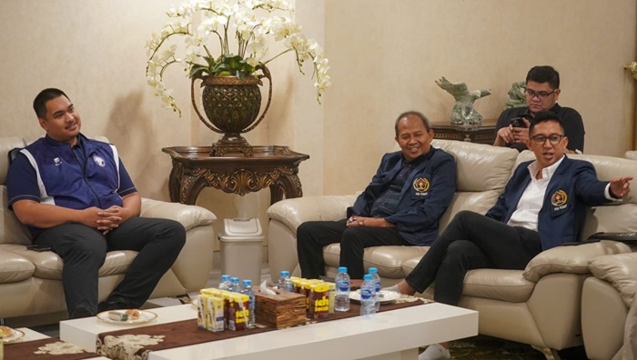 Menpora RI, Dito Ariotedjo saat menerima pengurus SIWO PWI Pusat, di Rumah Dinas Menpora, Jalan Widya Chandra III, Jakarta, Rabu sore (10/1/2024).