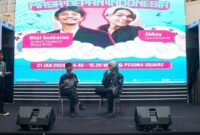 Suasana penyelenggaraan Wakai Fest yang menyasar komunitas cosplayer dan penggemar budaya Jepang di Ballroom Mall Pesona Depok, pada Minggu siang (21/1/2024).