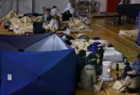 Kondisi WNI yang masih tinggal di shelter akibat gempa bumi Jepang.