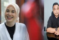Siti Atikoh bersama Haris Pertama selaku Jubir TPN Ganjar – Mahfud.