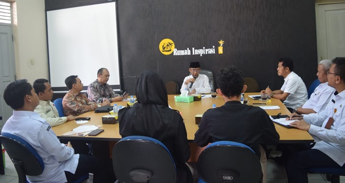Wakil Ketua Komite III DPD RI, Abdul Hakim saat melakukan kunker ke Provinsi Lampung untuk melakukan inventarisasi pengawasan UU No.20/2003 tentang Sistem Pendidikan Nasional, pada Rabu (31/1/2024). 