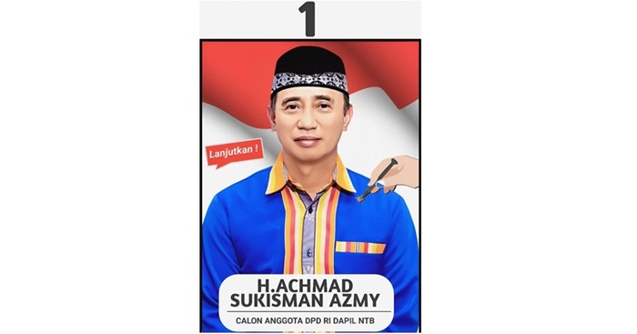 Anggota DPD RI Dapil NTB, H Achmad Sukisman Azmy.