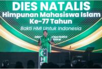 Menpora RI, Dito Ariotedjo saat memberikan sambutan pada acara Dies Natalis ke-77 HMI, di Pos Bloc, Jalan Pos Nomor 2, Pasar Baru, Sawah Besar, Jakarta, pada Selasa malam (5/3/2024).