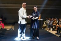 Suasana acara Townhall Muda Nusantara & 30 MUDA 30 Awarding Night, di Thamrin Nine Ballroom, Jakarta Pusat, pada Sabtu malam (9/3/2024).