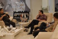 Menpora RI, Dito Ariotedjo saat menerima audiensi Open Society Foundation (OSF), di Lantai 10 Graha Kemenpora, Jalan Gerbang Pemuda Nomor 3, Senayan, Jakarta, Kamis pada (29/2/2024) malam.