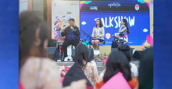 Kemenpora RI saat menyelenggarakan Pesta Prestasi 2024 dengan tema ‘’Gadis Kartini—Brilliance and Beauty’’, di halaman Kantor Kemenpora, Senayan, Jakarta, Sabtu (27/4/2024).