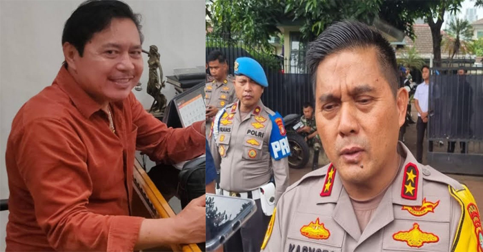 Kapolda Metro Jaya, Irjen Pol Karyoto (kanan) dan Dirhubag – MSPI), Thomson Gultom (kiri).