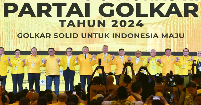 Suasana Rapimnas dan Munas XI Partai Golkar di JCC Senayan Jakarta, Selasa (20/8/2024).