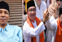 Ketua Forum Dinamika Jakarta (FDJ), Muhammad Sahril Amin (foto kiri), dan Paslon Ridwan Kamil – Suswono (foto kanan).