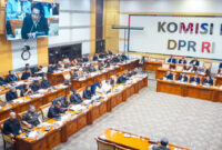 Suasana Raker Komisi III DPR RI dengan Kejagung, di Gedung Nusantara Komplek Parlemen Senayan, Jakarta, Rabu (13/11/2024).