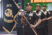 Suasana serah terima jabatan yang digelar di Markas Besar TNI AD (MABESAD), Jakarta Pusat, Senin (30/12/2024).