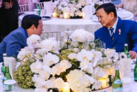Ketua DPD RI, Sultan B Najamudin saat bersama Presiden Prabowo Subianto.