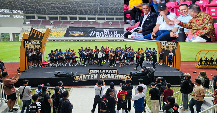 Suasana Deklarasi Banten Warriors, di Serang, Banten, Minggu (23/2/2025).