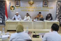 Suasana Raker antara Komite III DPD RI bersama BPKH, di Kompleks Parlemen Senayan, Jakarta, Senin (24/2/2025).