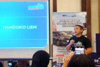 Chief Executive Officer (CEO) SEVA, Handoko Liem saat menyampaikan optimis penjualan mobil dan kebutuhan pembiayaan dana tunai meningkat pada bulan Ramadan dan menjelang Lebaran Idul Fitri 1446 Hijri.