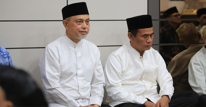 Suasana acara buka puasa bersama yang digelar Pengurus Pusat ICMI, di Rumah Dinas Wakil Ketua DPD RI, Tamsil Linrung.