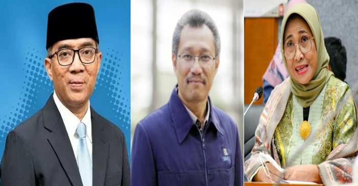 DARI KIRI: Mendiktisaintek, Mendiktisaintek, Brian Yuliarto; Sekjen Kemdiktisaintek, Togar Simatupang; dan Ketua Komisi X DPR RI, Hetifah Sjaifudian.