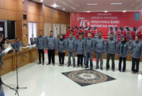 Suasana prosesi pelantikan DPC PJS Kabupaten Belitung oleh Ketua DPD PJS Babel, Rikky Permana, yang dihadiri Ketua Umum DPP PJS Mahmud Marhaba, Sabtu (8/3/2025).