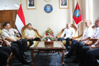 Penasihat Khusus Presiden Bidang Politik dan Keamanan, Wiranto saat Kunker ke Kantor BSSN, di Jakarta.