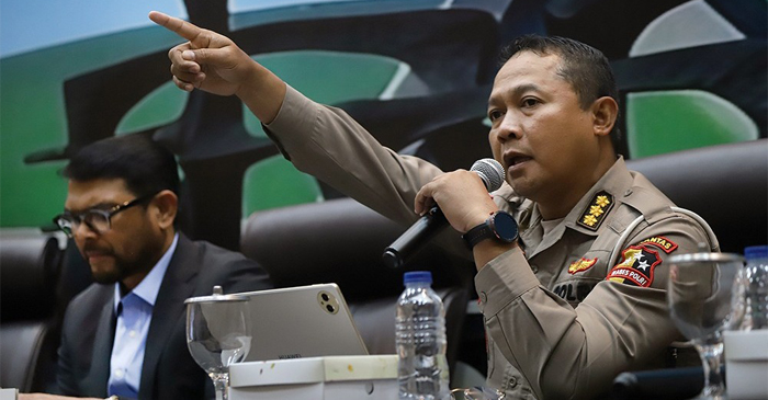 Kabagops Korlantas Polri, Kombes Pol Aries Syahbudin.