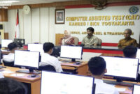 Suasana penyelenggaraan SKD SPTB Politek SSN, di Kanreg I BKN Yogyakarta, Senin (11/8/2025).